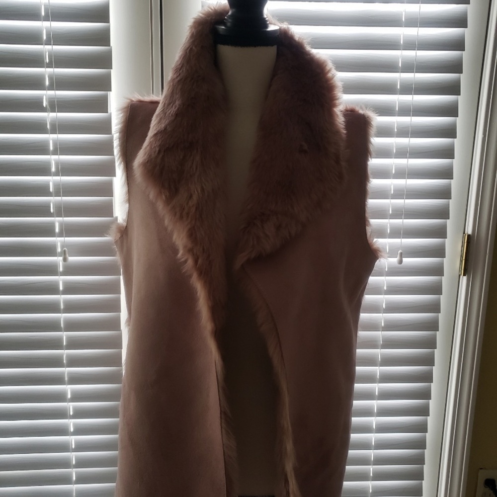 Pink Fur Vest